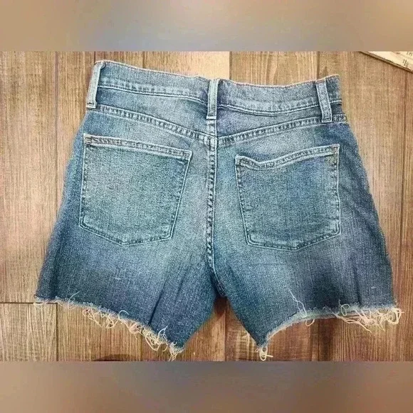 Womens Madewell high-rise denim shorts sz 26 - Picture 6 of 7